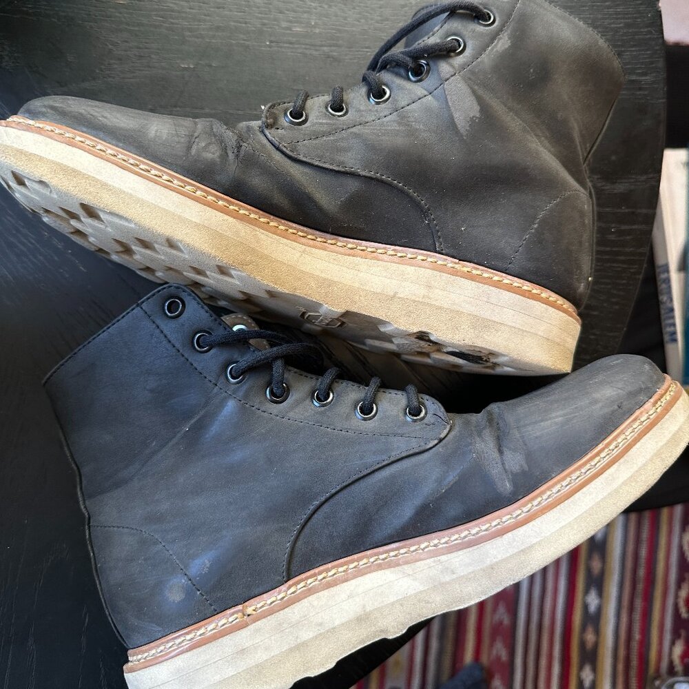 Ahimsa Marshall Boot Vegan Suede Gray